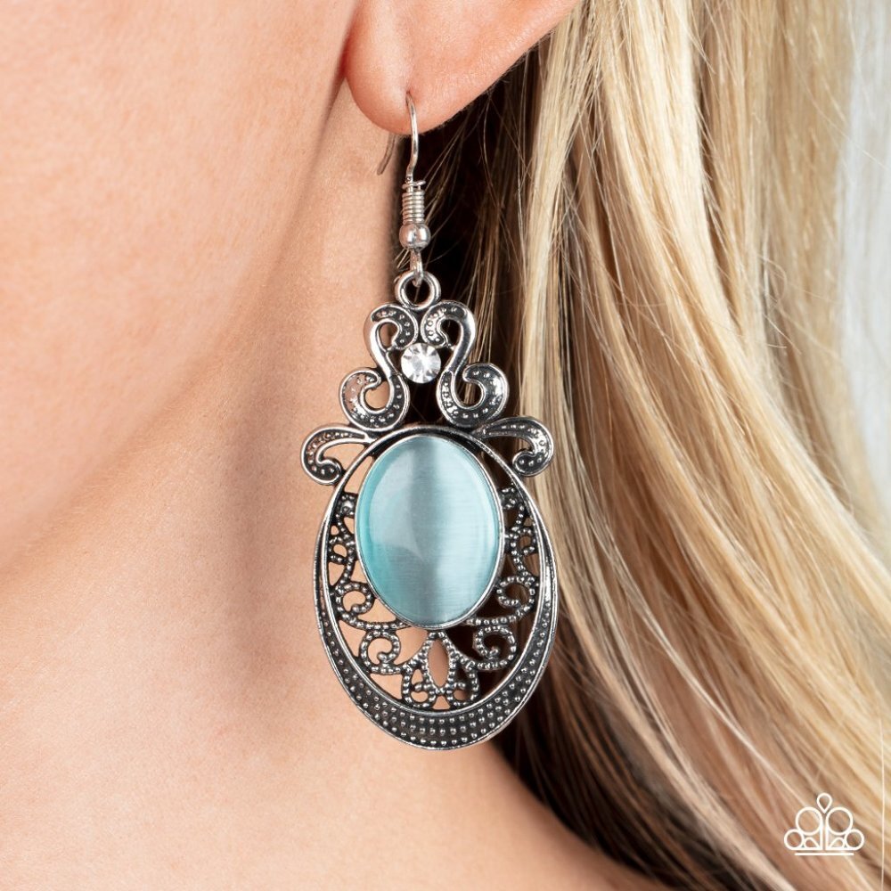 Garden Gondola Ride - Blue Earrings